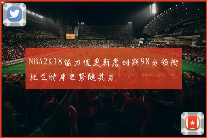 NBA2K18能力值更新詹姆斯98分领衔杜兰特库里紧随其后