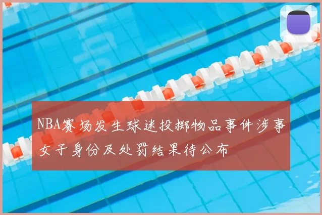 NBA赛场发生球迷投掷物品事件涉事女子身份及处罚结果待公布
